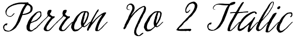 Perron No 2 Italic Font