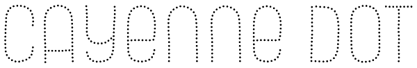 Cayenne Dot Font