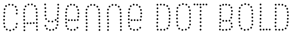 Cayenne Dot Bold Font