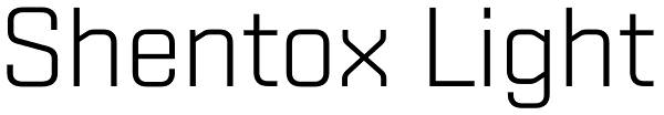 Shentox Light Font