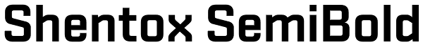 Shentox SemiBold Font