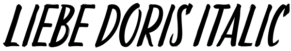 Liebe Doris Italic Font