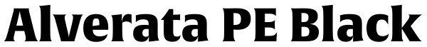 Alverata PE Black Font