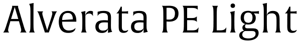 Alverata PE Light Font