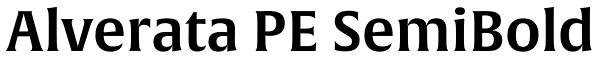 Alverata PE SemiBold Font