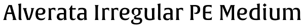 Alverata Irregular PE Medium Font