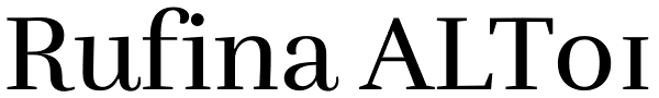 Rufina ALT01 Font