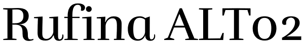 Rufina ALT02 Font