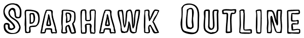 Sparhawk Outline Font