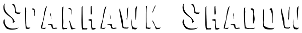 Sparhawk Shadow Font
