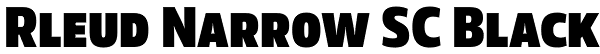 Rleud Narrow SC Black Font