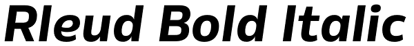 Rleud Bold Italic Font