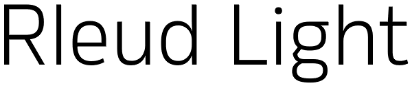 Rleud Light Font