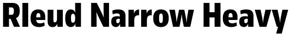 Rleud Narrow Heavy Font