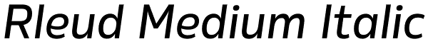 Rleud Medium Italic Font