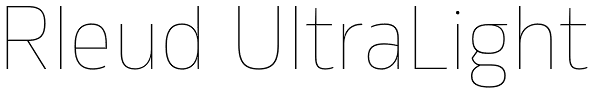 Rleud UltraLight Font