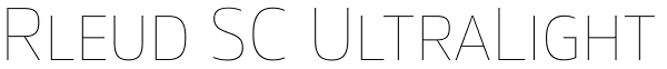 Rleud SC UltraLight Font