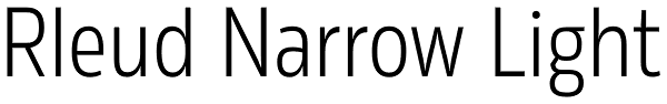 Rleud Narrow Light Font