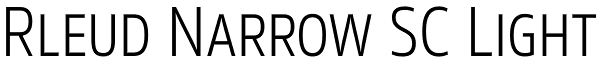 Rleud Narrow SC Light Font