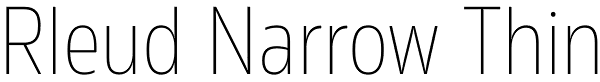 Rleud Narrow Thin Font