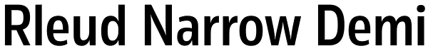 Rleud Narrow Demi Font