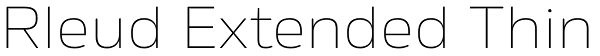 Rleud Extended Thin Font