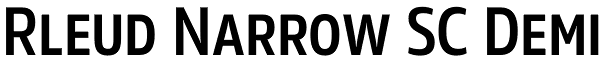 Rleud Narrow SC Demi Font