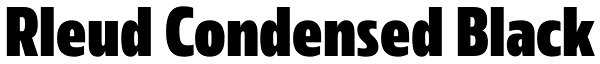 Rleud Condensed Black Font