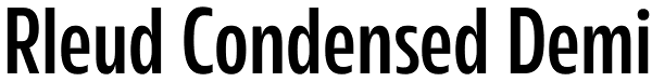 Rleud Condensed Demi Font