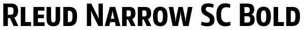 Rleud Narrow SC Bold Font