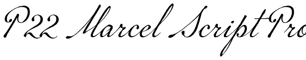 P22 Marcel Script Pro Font