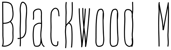 Blackwood M Font