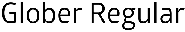 Glober Regular Font