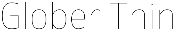 Glober Thin Font