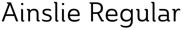 Ainslie Regular Font