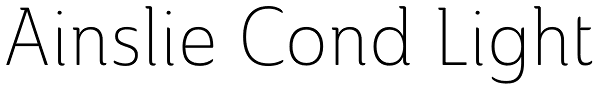 Ainslie Cond Light Font