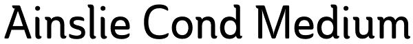 Ainslie Cond Medium Font