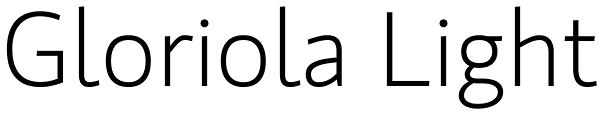 Gloriola Light Font