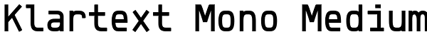 Klartext Mono Medium Font