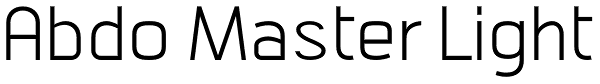 Abdo Master Light Font