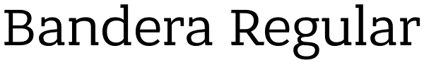 Bandera Regular Font