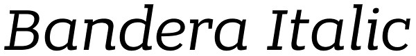 Bandera Italic Font