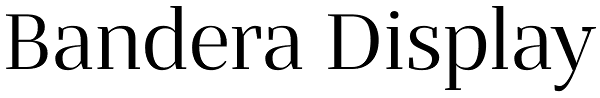 Bandera Display Font