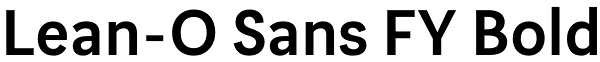 Lean-O Sans FY Bold Font