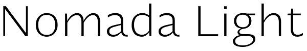 Nomada Light Font