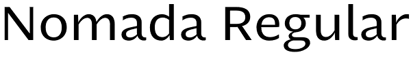 Nomada Regular Font