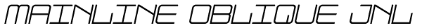 Mainline Oblique JNL Font