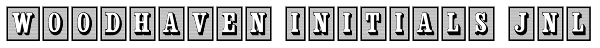 Woodhaven Initials JNL Font