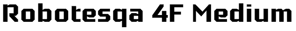 Robotesqa 4F Medium Font