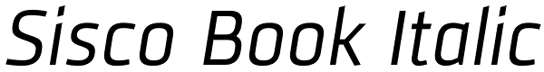 Sisco Book Italic Font